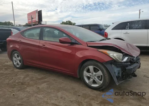 2013 Hyundai Elantra Gls from USA, damaged, VIN 5NPDH4AEXDH183976